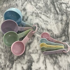 KitchenAid Limited Edition Multicolor Pastel Measuring Cups/Spoons Set